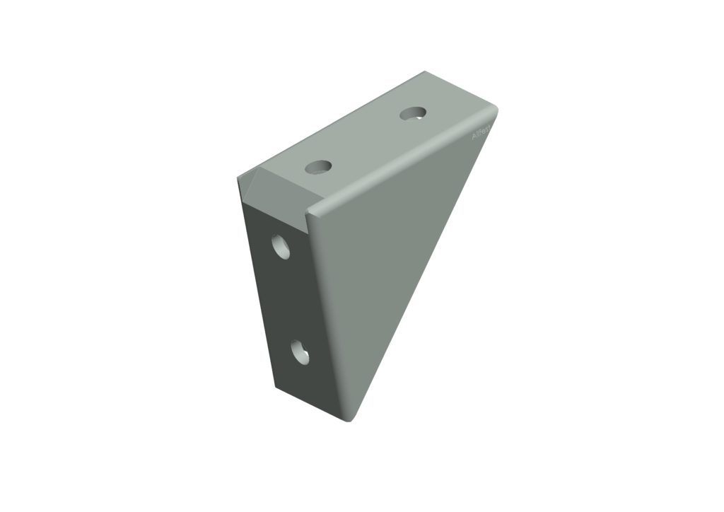 Angle Bracket 6 60x60 ZN, white aluminium allfest.de